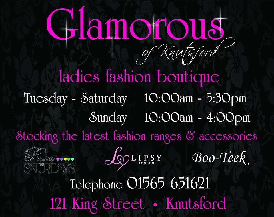 Glamorous Of Knutsford. Ladies fashion Boutique